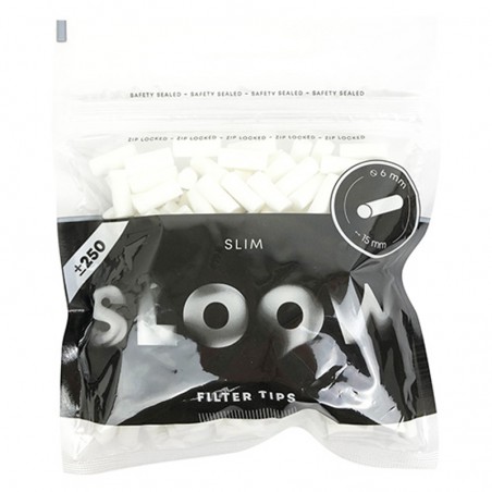 Sloow 250 filtri slim in busta • Filtro: 15 X 6 mm • Filtro in acetato • 18 buste 40682027
