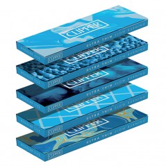 Clipper 50 خريطة قصيرة نافذة واحدة زرقاء