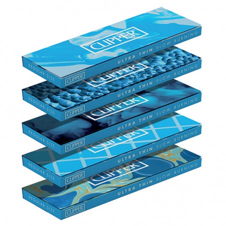 Clipper 50 kurze karten fenster einzeln blau