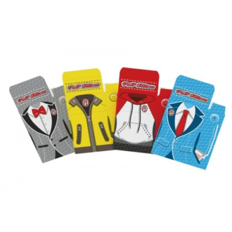 Pop-Filter decken für Zigarettenpaket ab