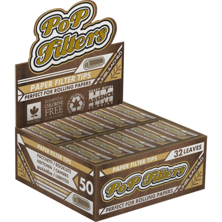 Popfilter biologisch abbaubare Kartenfilter fikte in 32 Papier Libretto