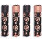 Clipper Large Pink Roses metal lighter