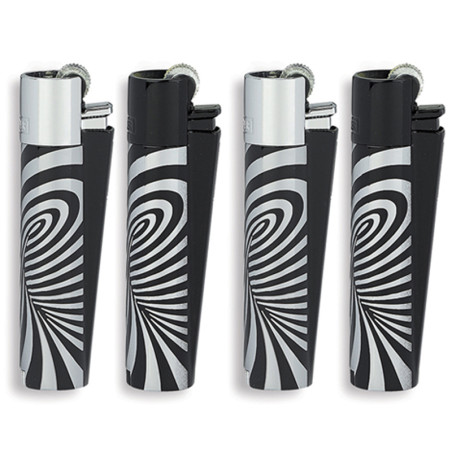 Clipper Large Psyco Silver Large Metal Lighter