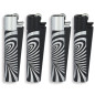 Clipper accendino metal large psyco silver Clipper accendino metal large psyco silver