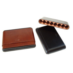 David Ross umidificatore viaggio pelle/cedro 20 x 16 x 3,5 cm