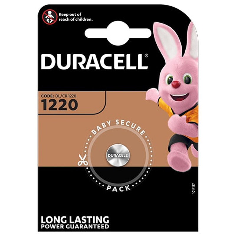 Duracell 1 Batterie Spezialbatterie Knopfzelle Lithium 1220 Duracell 1 Batterie Spezialbatterie Knopfzelle Lithium 1220