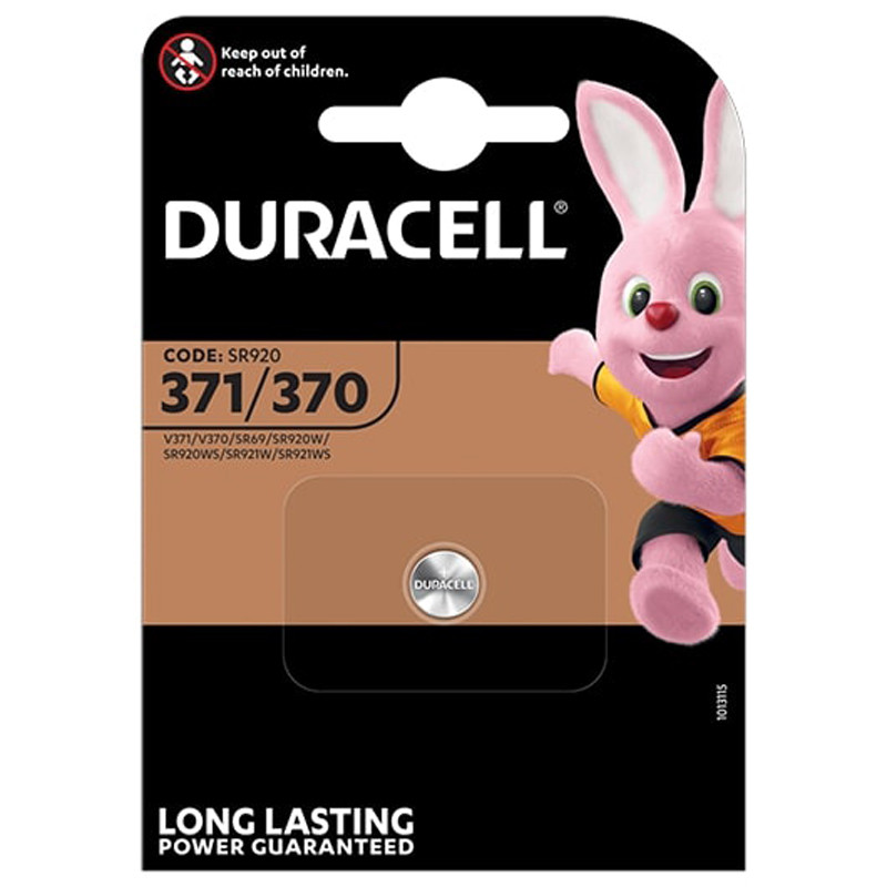 Duracell 1 Batterie Spezialbatterie Knopfzelle Oxid Silber 371/370
