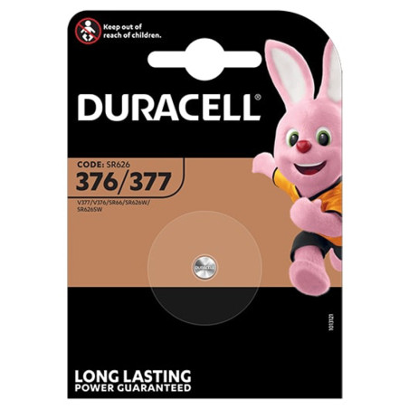Duracell 1 pile spécialisé avec oxyde d'argent 376/377