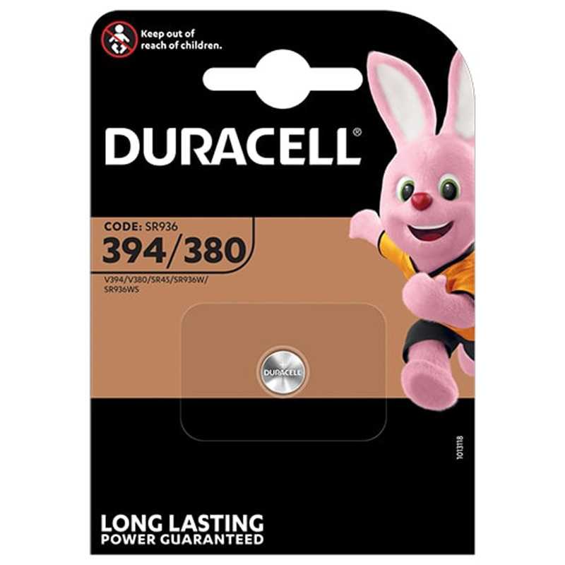 Duracell 1 pile spécialisée bouton à oxyde de argent 394 Duracell 1 pile spécialisée bouton à oxyde de argent 394