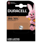 Duracell 1 battery specialty button cell oxide silver 386/301