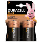 Duracell 2 piles alcalines D plus pouvoir