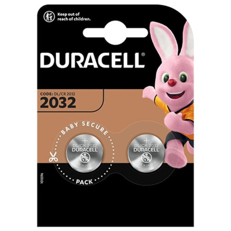 Duracell 2 أكوام متخصصة مع 2032 زر الليثيوم