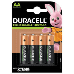 Duracell 4 Rechargeable batteries AA Plus 1300 mAh