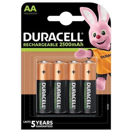 Duracell 4 إعادة شحن البطاريات الترا