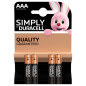 Duracell 4 AAA Simply alkaline batteries