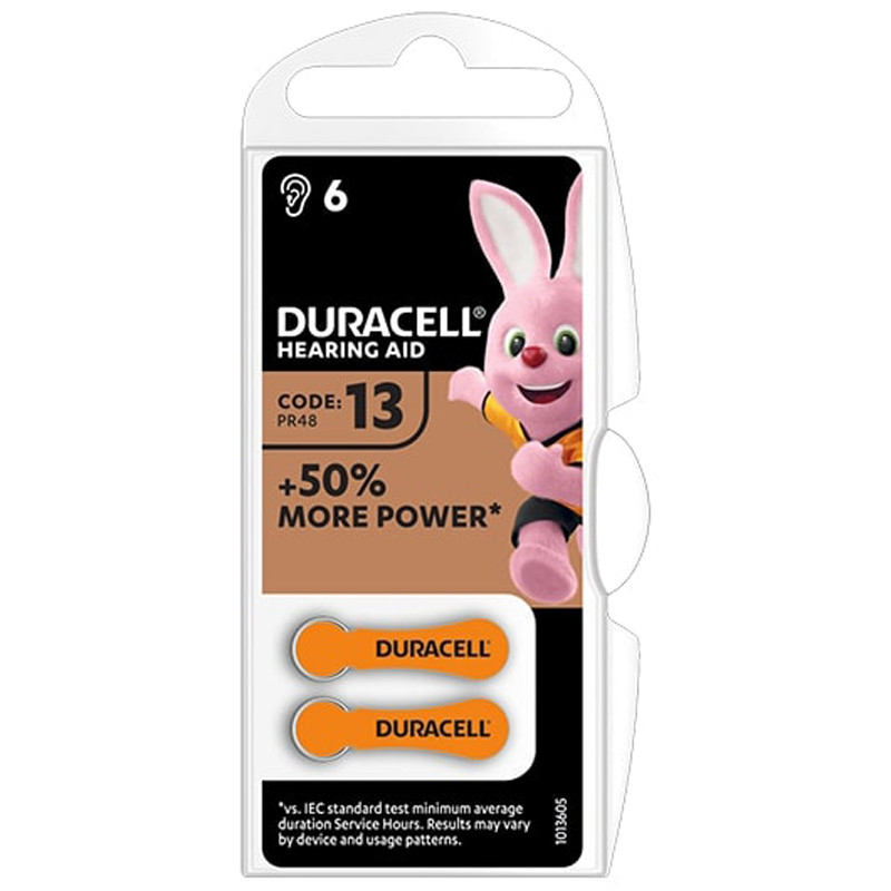 Duracell 6 batteries for hearing aids 13