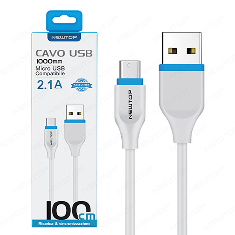 Newtop cavo alimentazione USB – Micro USB 1 mt