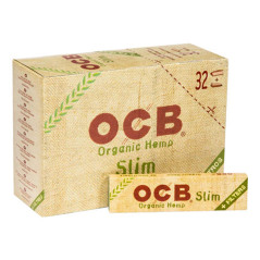 Ocb 32 rolling papers King Size Slim Organic Hemp + 32 filters cardboard