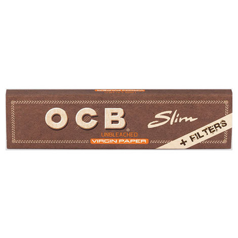 Ocb 32 rolling papers King Size Slim Virgin + 32 filters cardboard