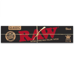 Raw 32 Long Slim Classic Black maps