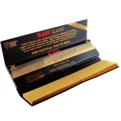 Raw 32 Cartes longues Slim Classic Noir + 32 Filtres en carton