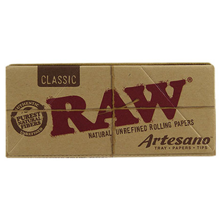 Raw 32 lange klassische langen Karten + Kartonfilter + Tablett