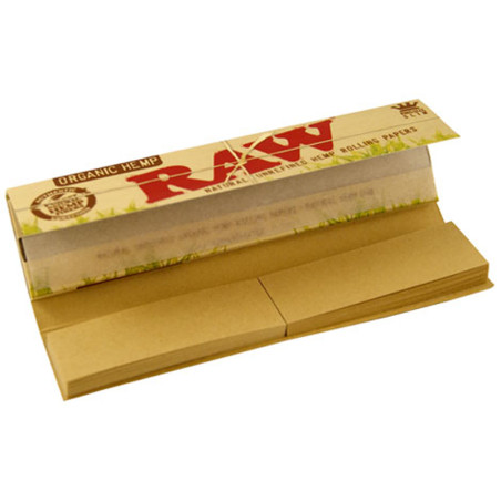 Raw 32 lange Karten schlanker organischer Hanf + Kartonfilter