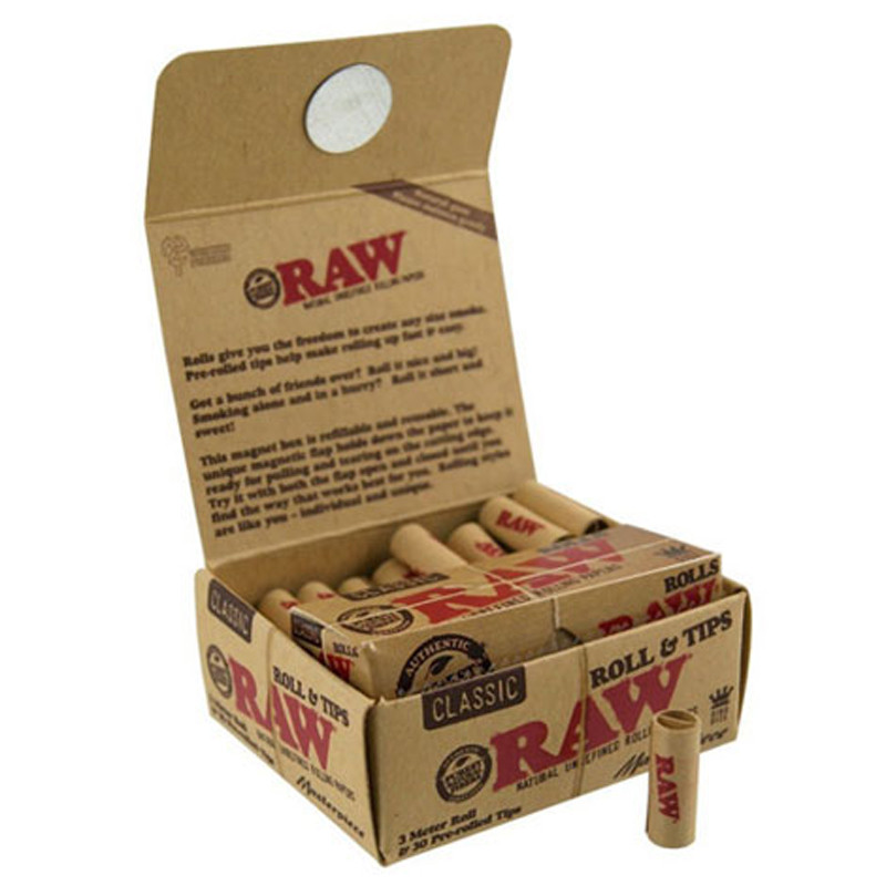 Raw الكلاسيكية طويلة الأسطوانة 3 طن متري + مرشحات البطاقات مسبقا