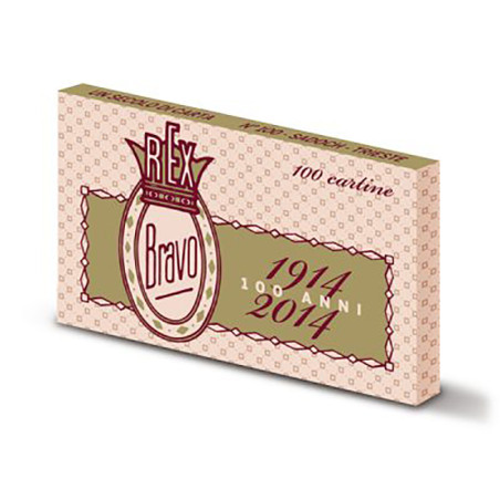 Rex Bravo 100 rolling papers Regular double window finissime