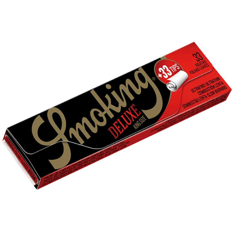 Smoking 33 Blättchen King Size Slim de Luxe + 33 Filter aus Karton Smoking 33 Blättchen King Size Slim de Luxe + 33 Filter aus Karton