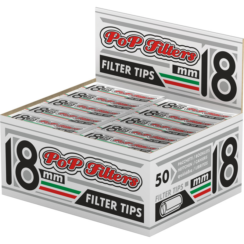 PoP Filters cardboard 18 mm booklet 32 sheets