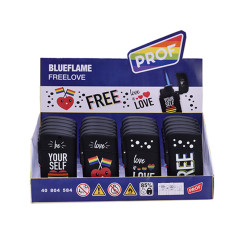 Prof واحد لهب قابلة للشحن windproof أفتح نصف كهروضي 40804584