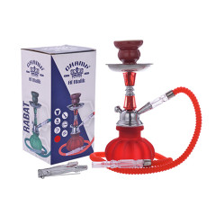 Champ shisha in vetro 25 cm rabat rosso