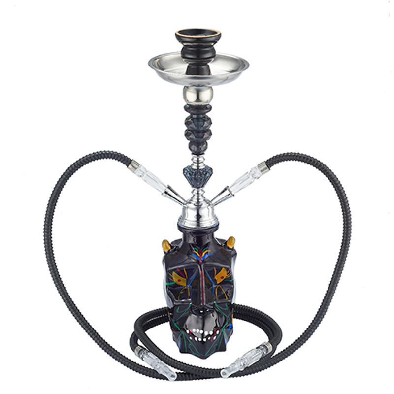 Champ shisha in vetro 45 cm benslimane nero