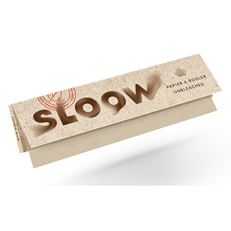 Sloow 50 cartine lunghe slim unbleached Sloow 50 cartine lunghe slim unbleached