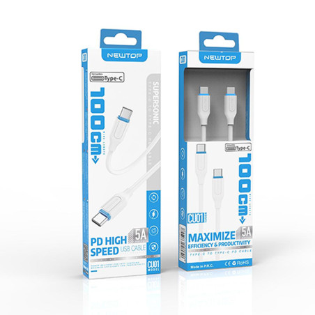 NEWTOP-Typ C - Typ C 1 MT-Netzkabel