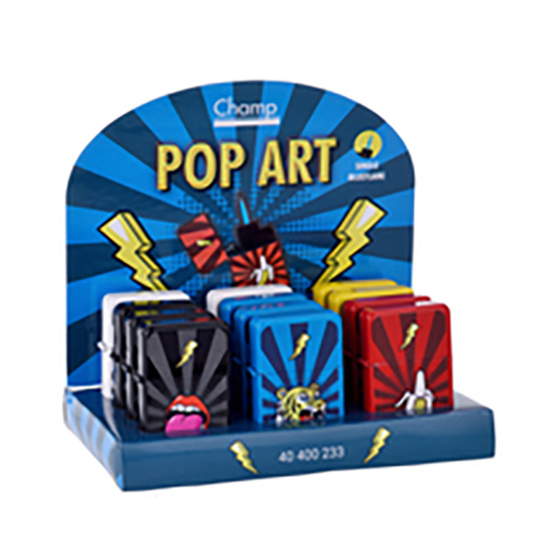 Champ Wiederaufladbare winddichte piezoelektrische Feuerzeug-Einzelflamme 40400233