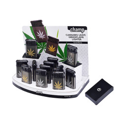 Champ lighter piezo windproof refillable single flame 40402300