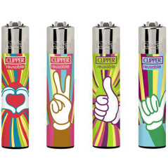 Clipper Large Hippie Moments Lighter 2