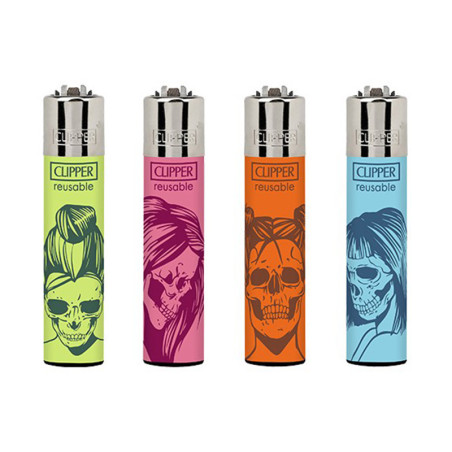 Clipper Large Bone Chic Lighter
