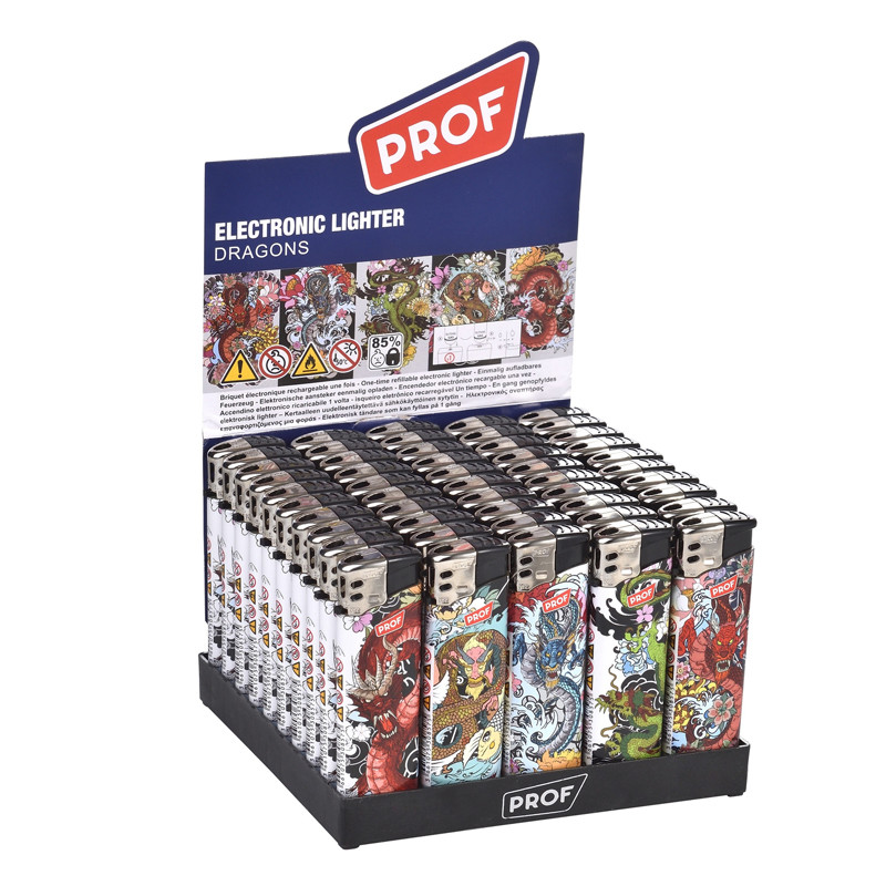 Prof Briquet piézoélectrique avec dragons de flamme de gaz rechargeable 41804720