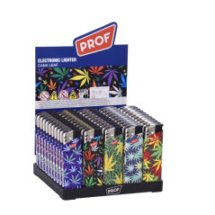 Prof accendino piezoelettrico con fiamma ricaricabile a gas cana leaf 40804647