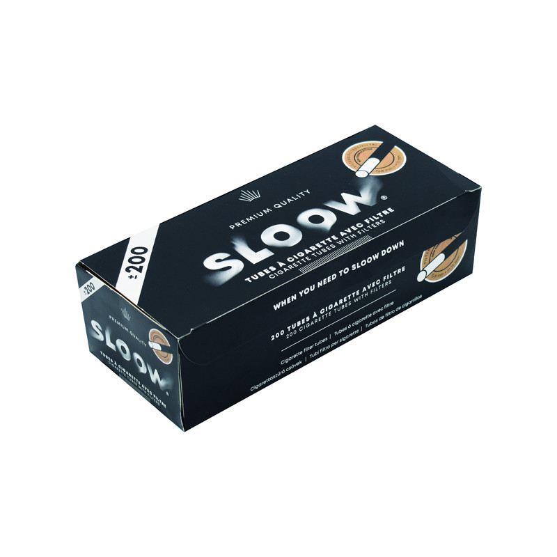 Sloow 200 أنابيب فارغة مع مرشح ورقة أنبوب المرشح: 84 × 8 مم • فلتر: 15 × 8 مم • مرشح الورق • 41682020