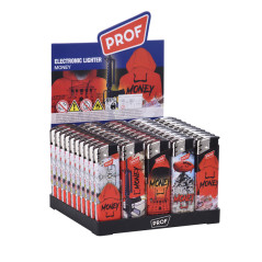 Prof Briquet piézoélectrique avec de l'argent flamme rechargeable 41804643