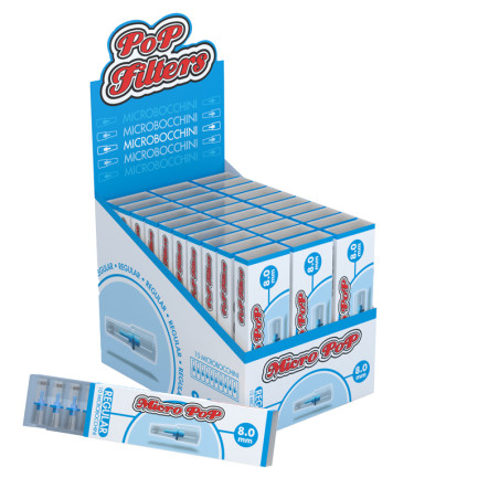 Pop Filters Microboccan plastic 8 mm Regular in 10 pieces case