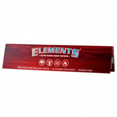 Elements 33 ورقة حمراء طويلة رفيعة