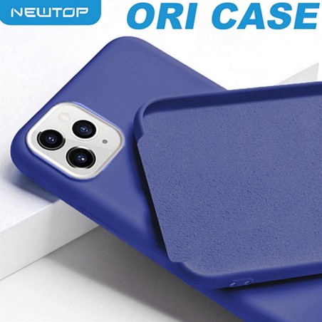 Newtop custodia in silicone ori case blue per apple iphone xs