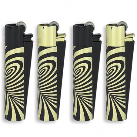 Clipper ولاعة معدنية ذهبية كبيرة