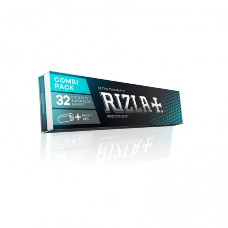 Rizla 32 longues cartes slim précision + 32 filtres carton