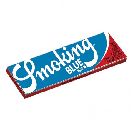 Smoking 60 kurze blaue Blättchen mit einem Fenster